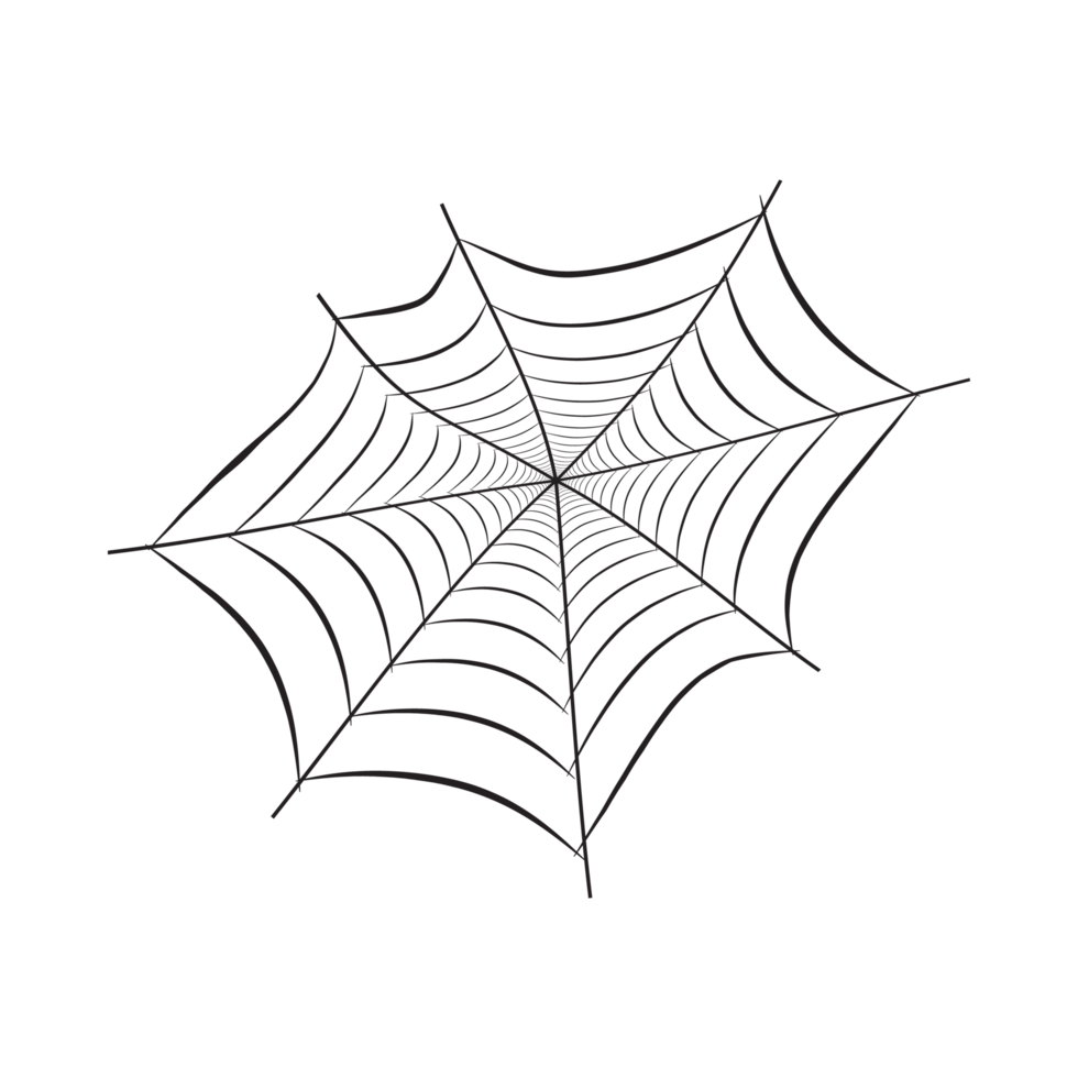 Halloween black spider webs PNG design. Halloween image with the spider web silhouette. Old scary spider web design with black color on transparent background.