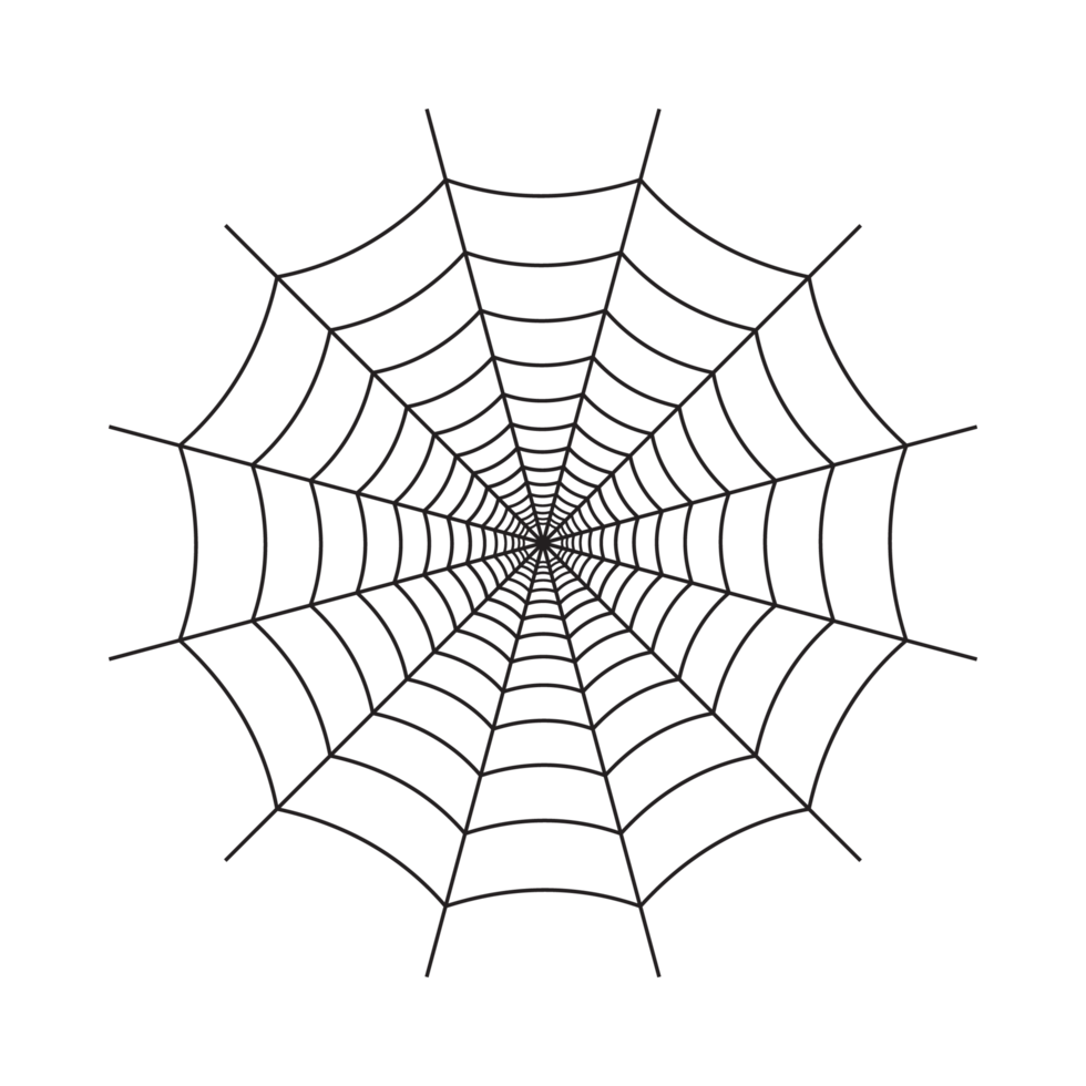 Halloween scary spider webs PNG. Halloween image of a spider web silhouette. Old scary spider web design with black color. png