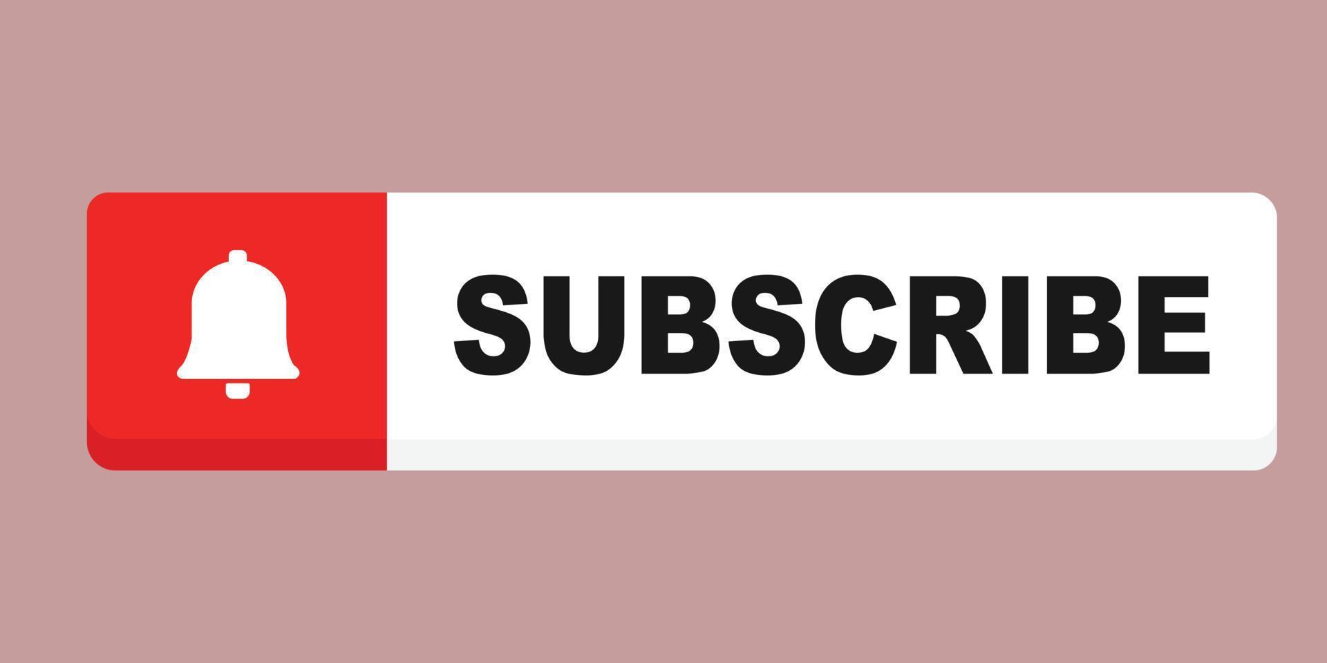 Subscribe Button Vector