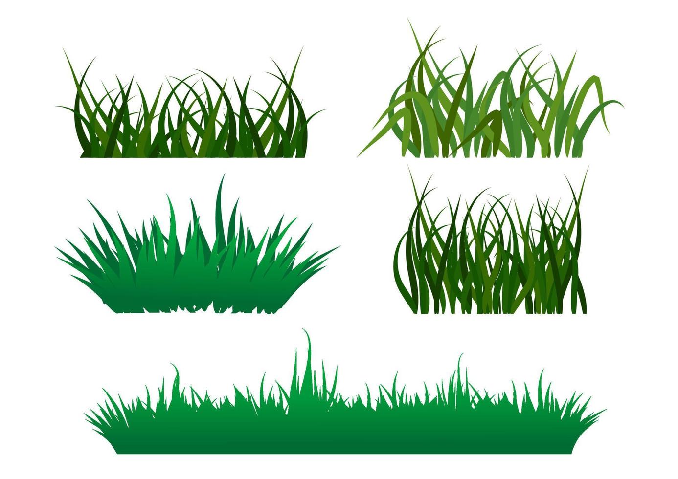 Green grass blade vector