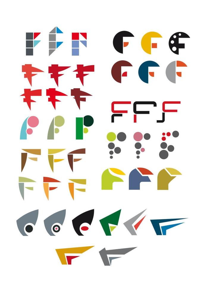 Alphabet letter F vector