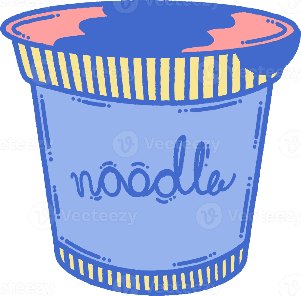 png instant noodle doodle element