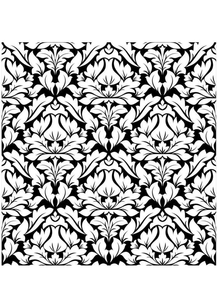 Royal damsk seamless pattern vector