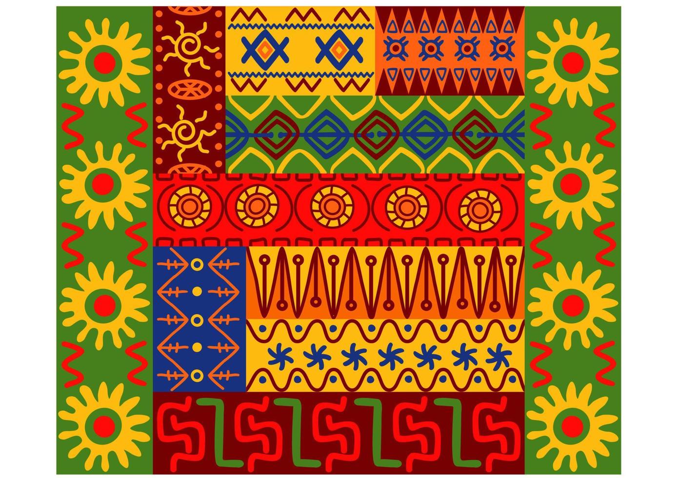 Ethnic patterns and ornaments vector