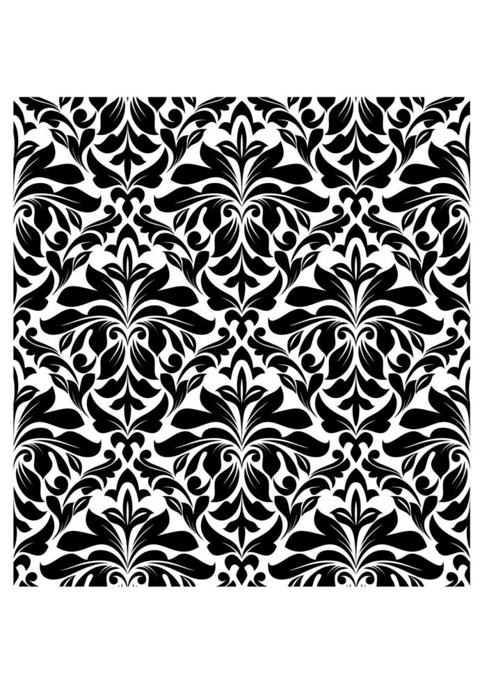 Damask seamless pattern vector