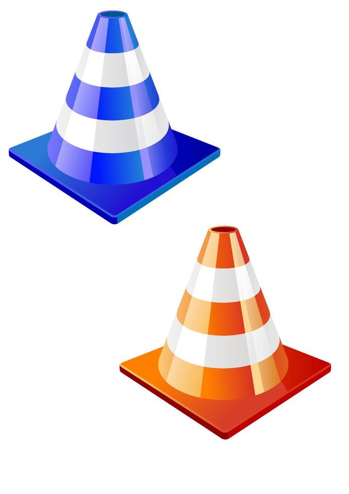 icono de cono de trafico vector