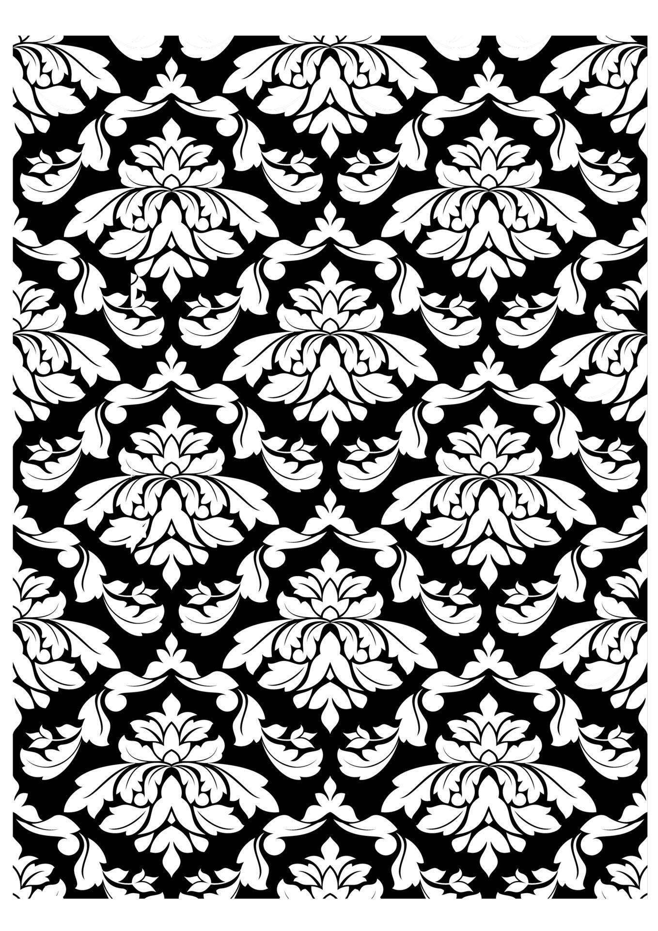 Damask seamless pattern 11017480 Vector Art at Vecteezy