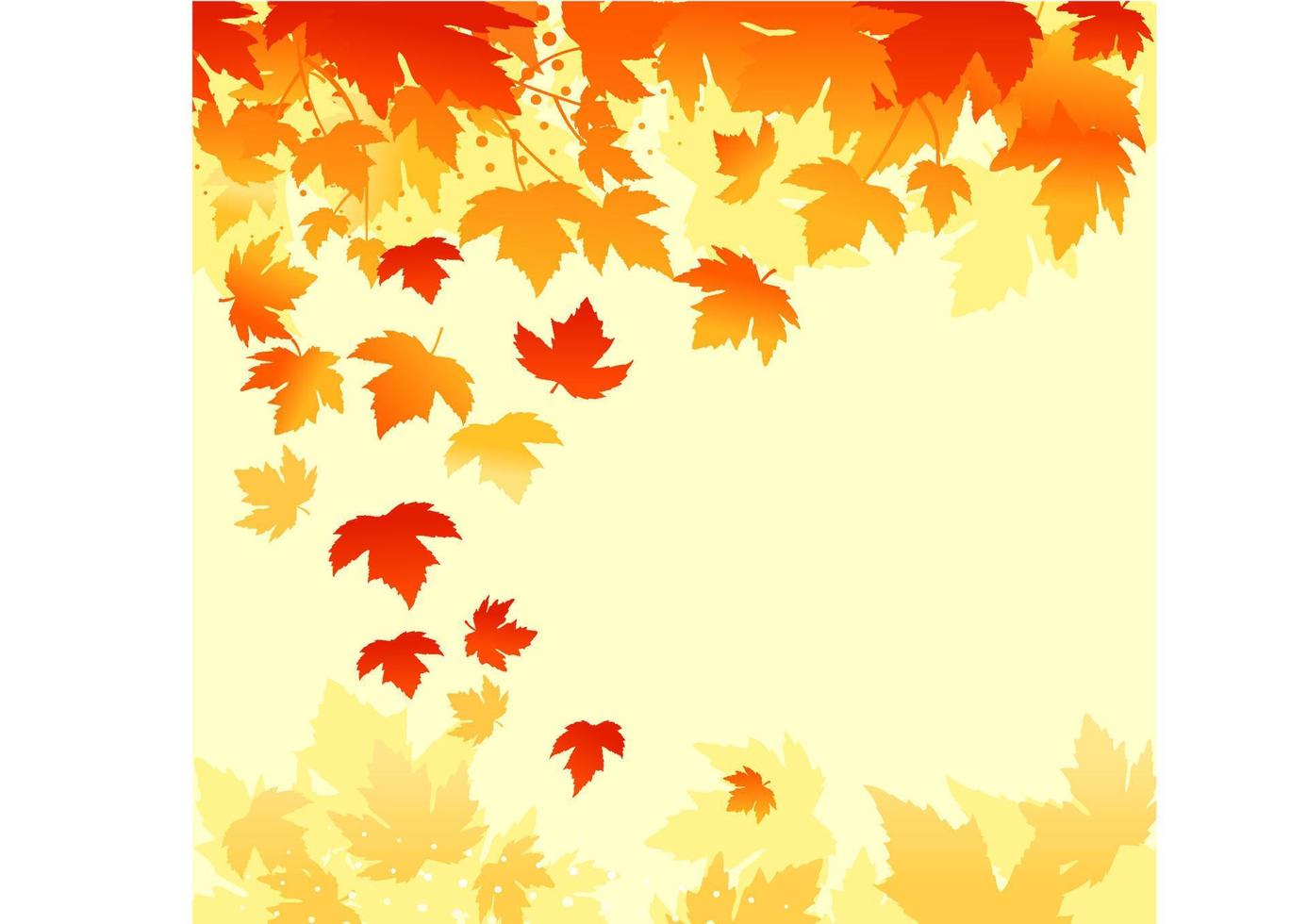 fondo de hojas de otoño vector
