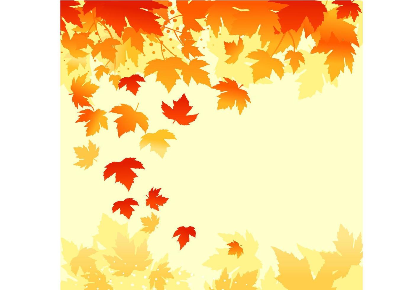 Autumn leaves background vector