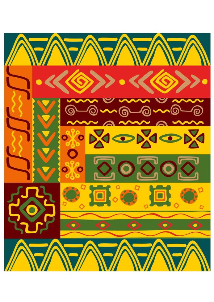 Ethnic patterns and ornaments vector