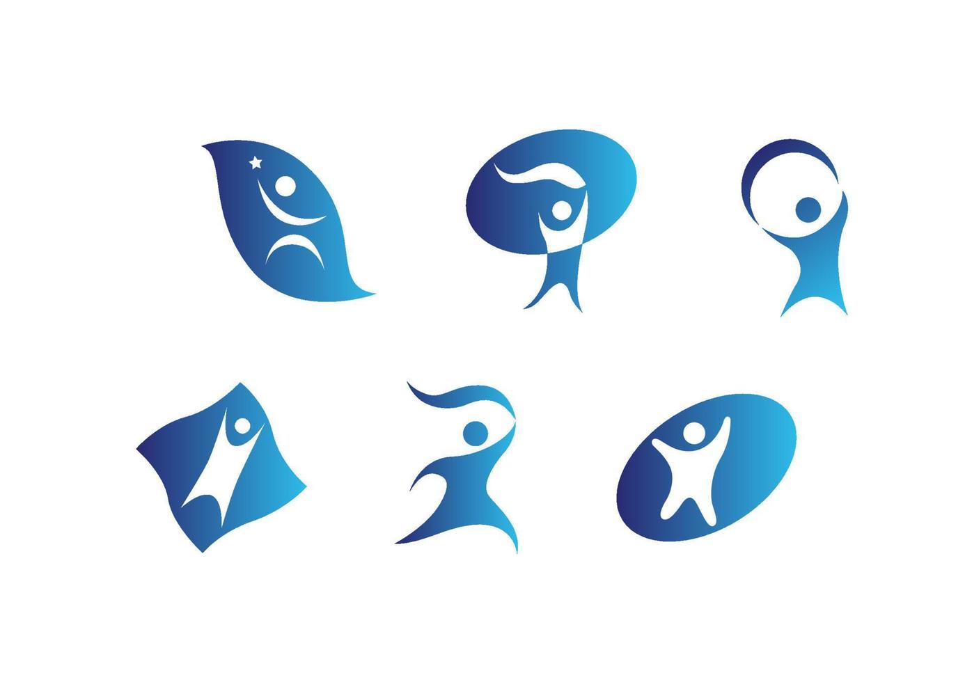 People success icons and symbols vector