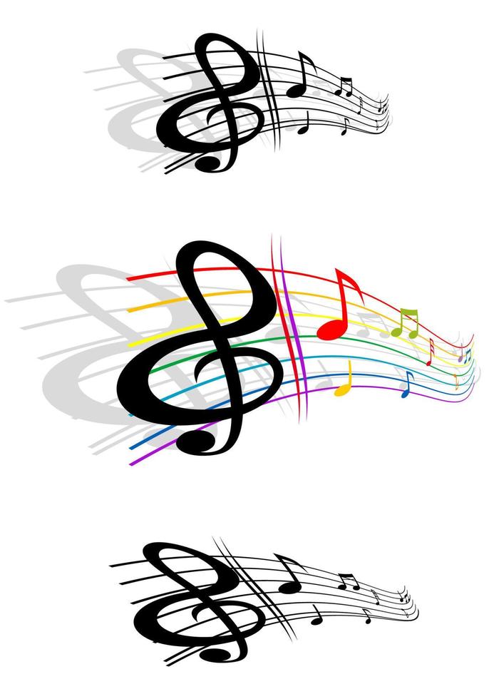 Abstract music background vector