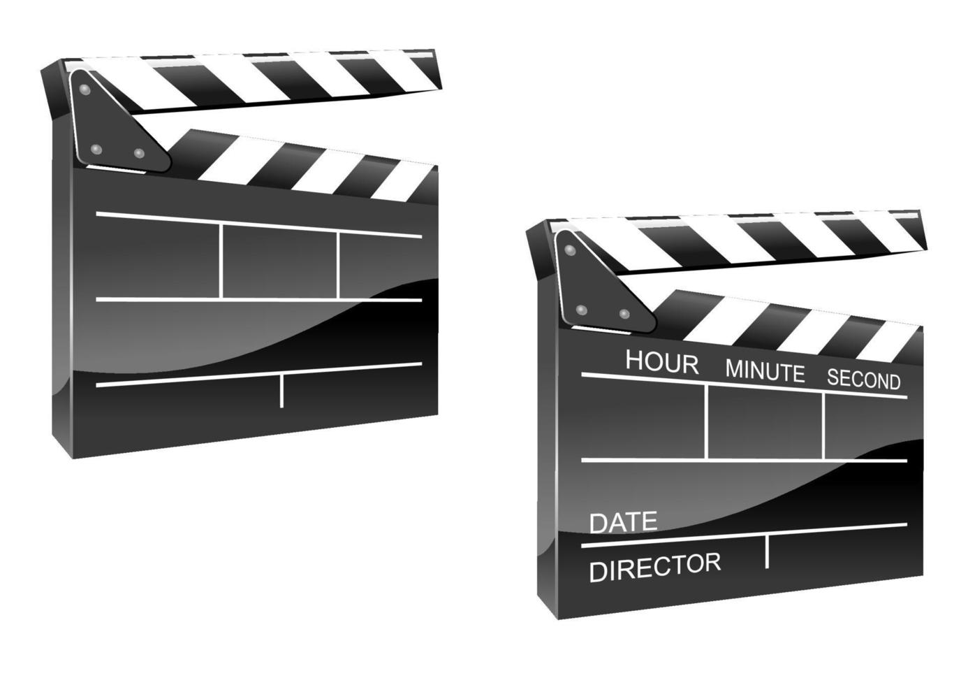 Movie clapper board vector