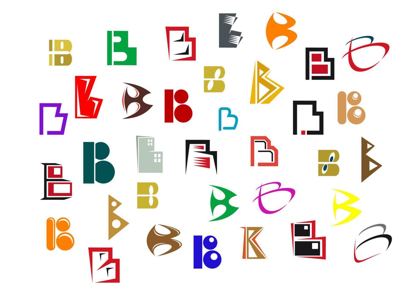 Alphabet letter B vector