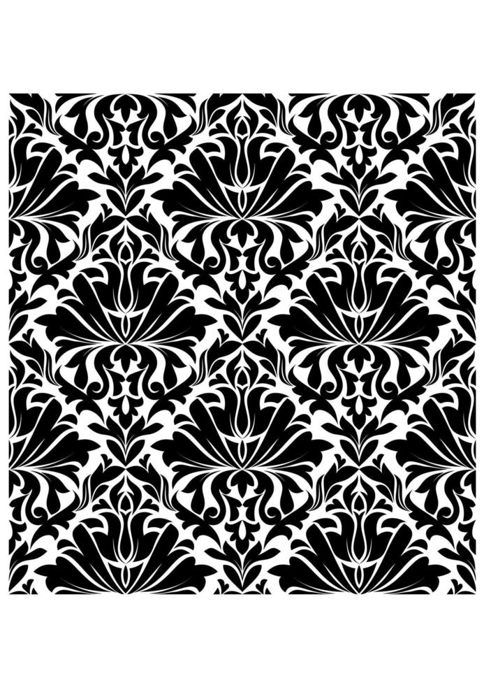 Damask seamless pattern vector