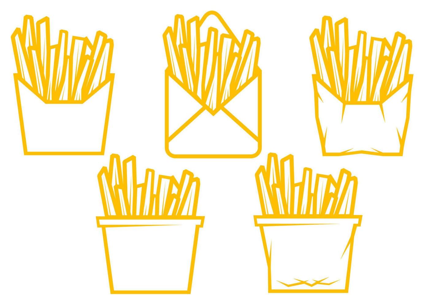 Potato fast food vector