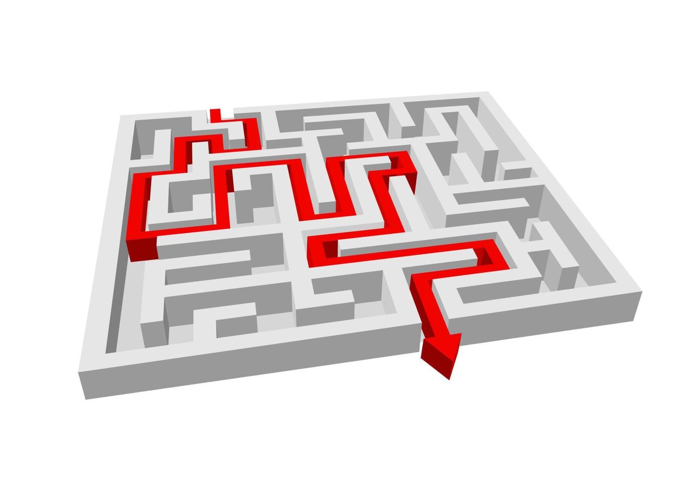 Labyrinth maze puzzle 11017883 Vector Art at Vecteezy