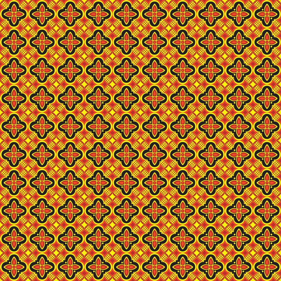 Pattern four flower petals.eps vector