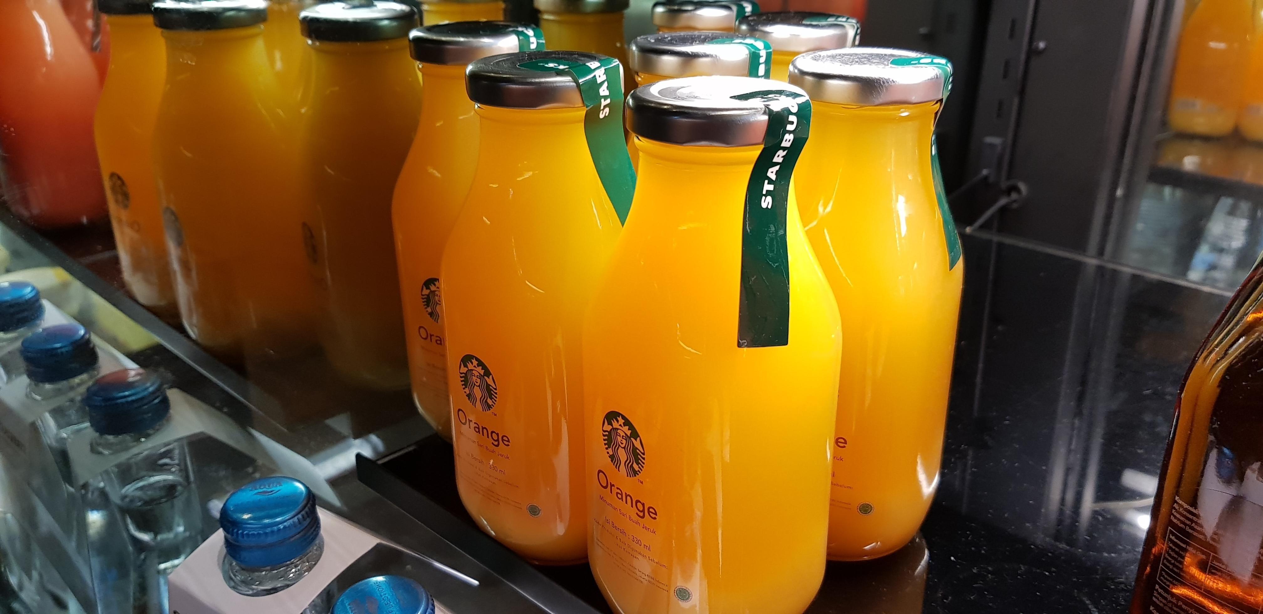 Surakarta, Central Java, Indonesia, 02 August 2022, Starbucks Orange