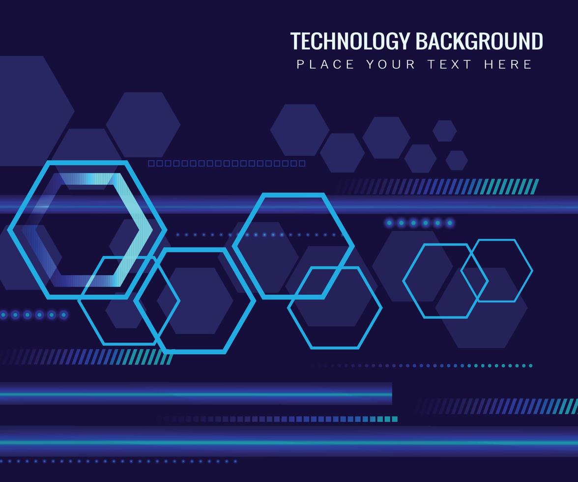 technology hexagon. Vector illustration circuit board and hexagon background.abstract technology circuit lines Background