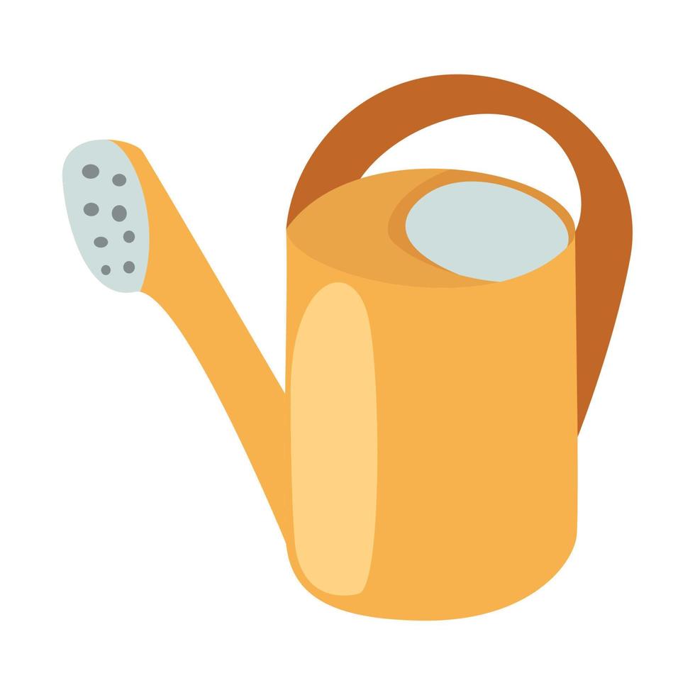 Orange Garden Flowerpot Watering Can vector illustration 11018298 ...