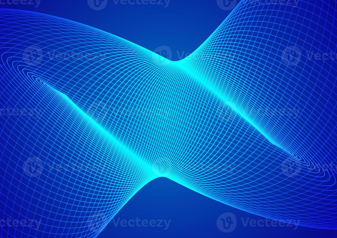 Abstract technology blue background wave lines background. Banner, poster or template elegant and modern curved lines. Communication technology concept photo