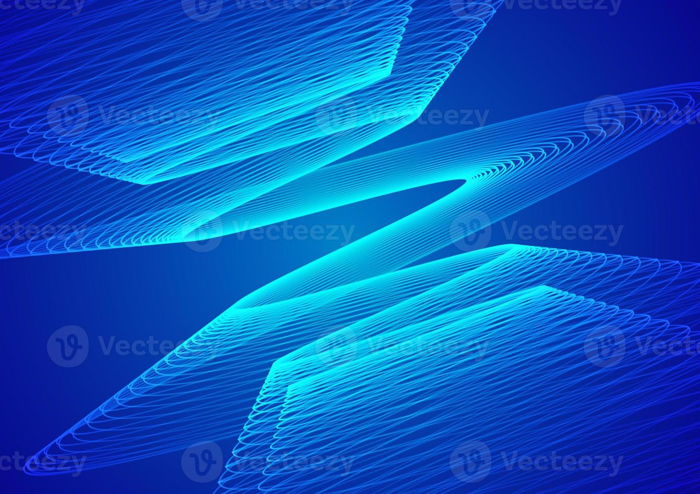 Abstract technology blue background wave lines background. Banner, poster or template elegant and modern curved lines. Communication technology concept photo