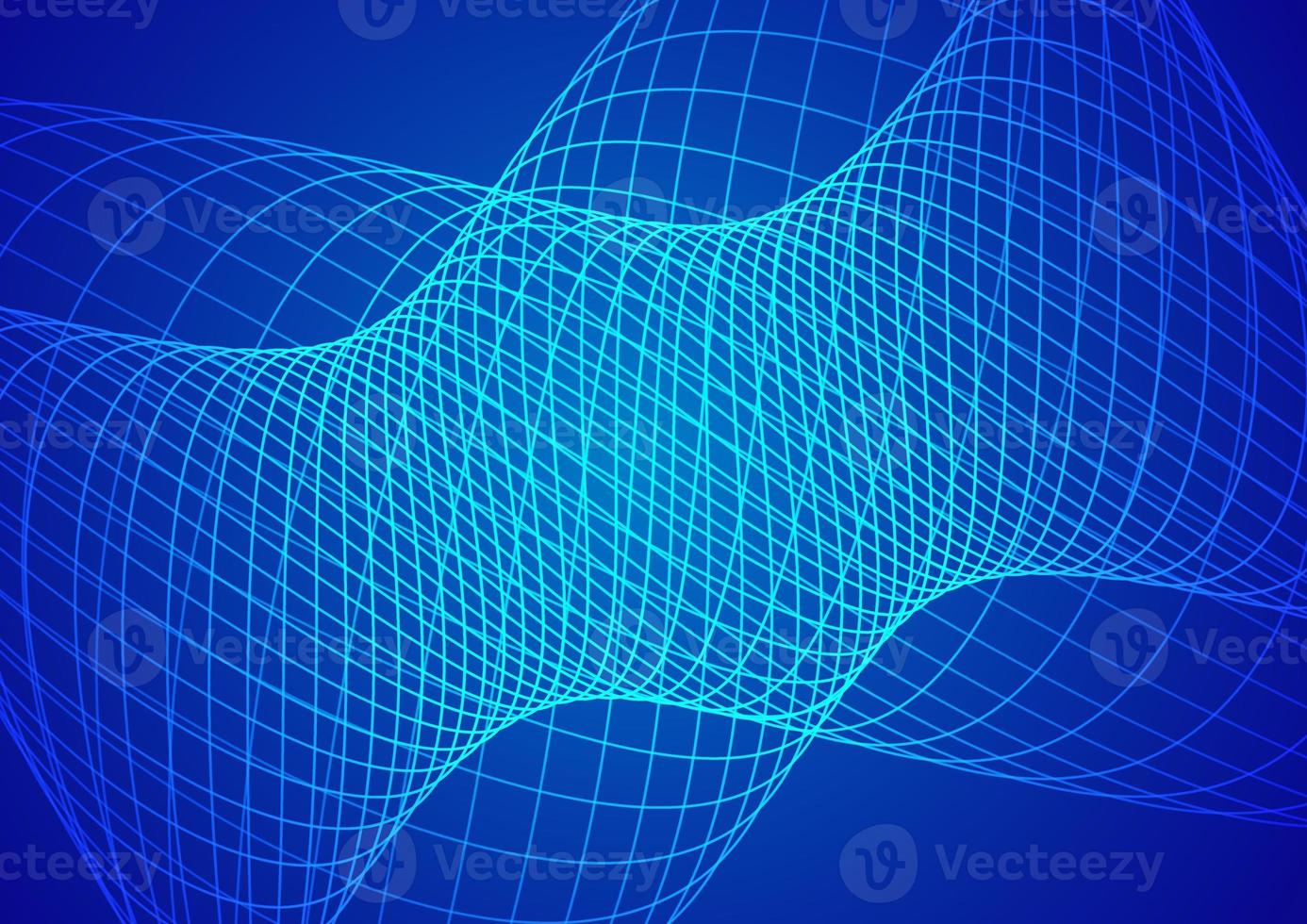 Abstract technology blue background wave lines background. Banner, poster or template elegant and modern curved lines. Communication technology concept photo