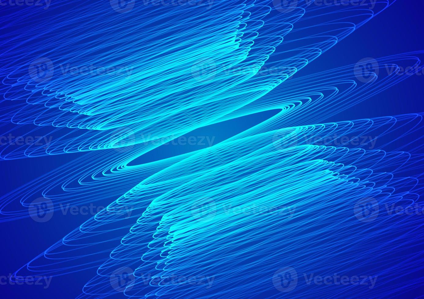 Abstract technology blue background wave lines background. Banner, poster or template elegant and modern curved lines. Communication technology concept photo