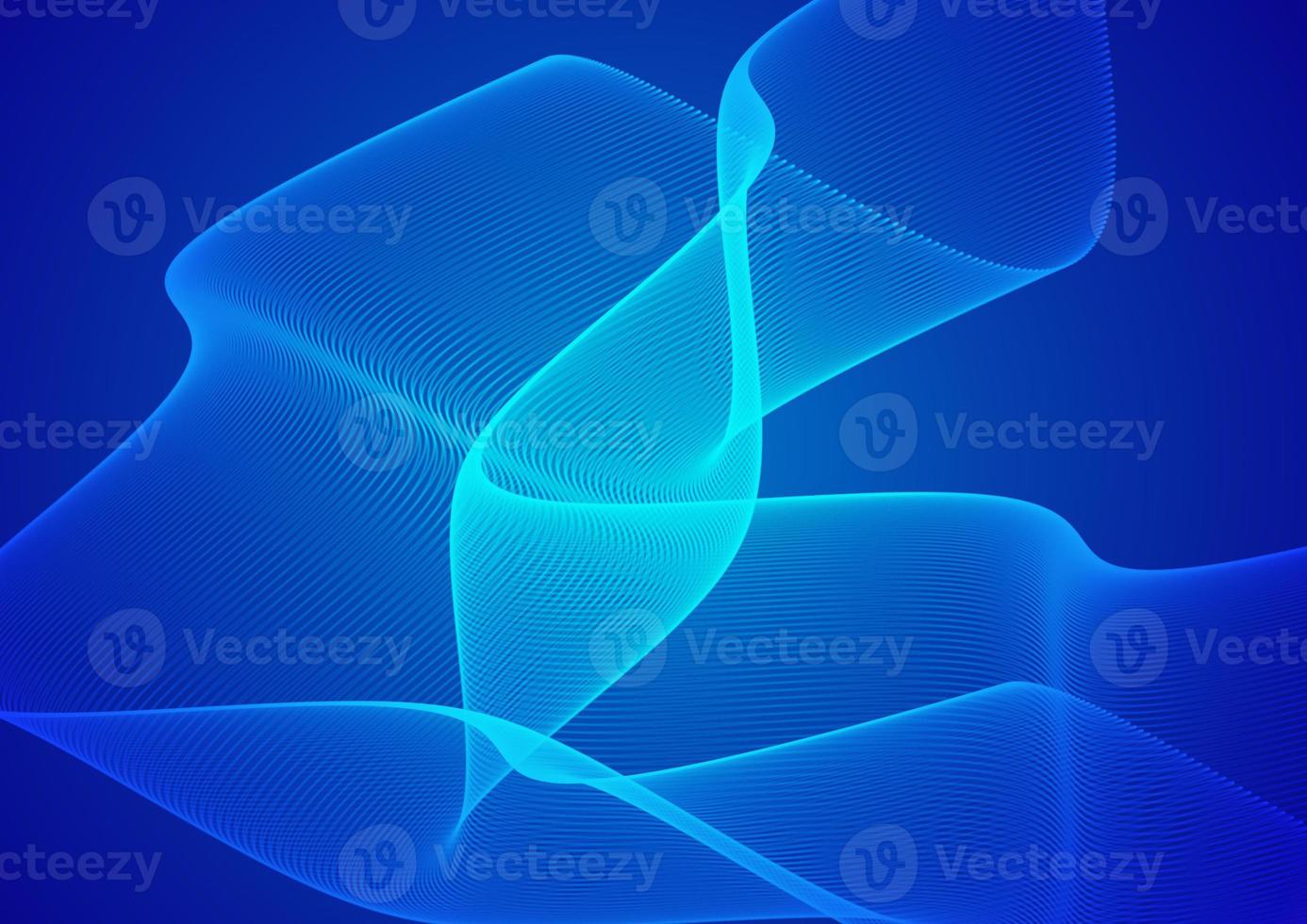 Abstract technology blue background wave lines background. Banner, poster or template elegant and modern curved lines. Communication technology concept photo