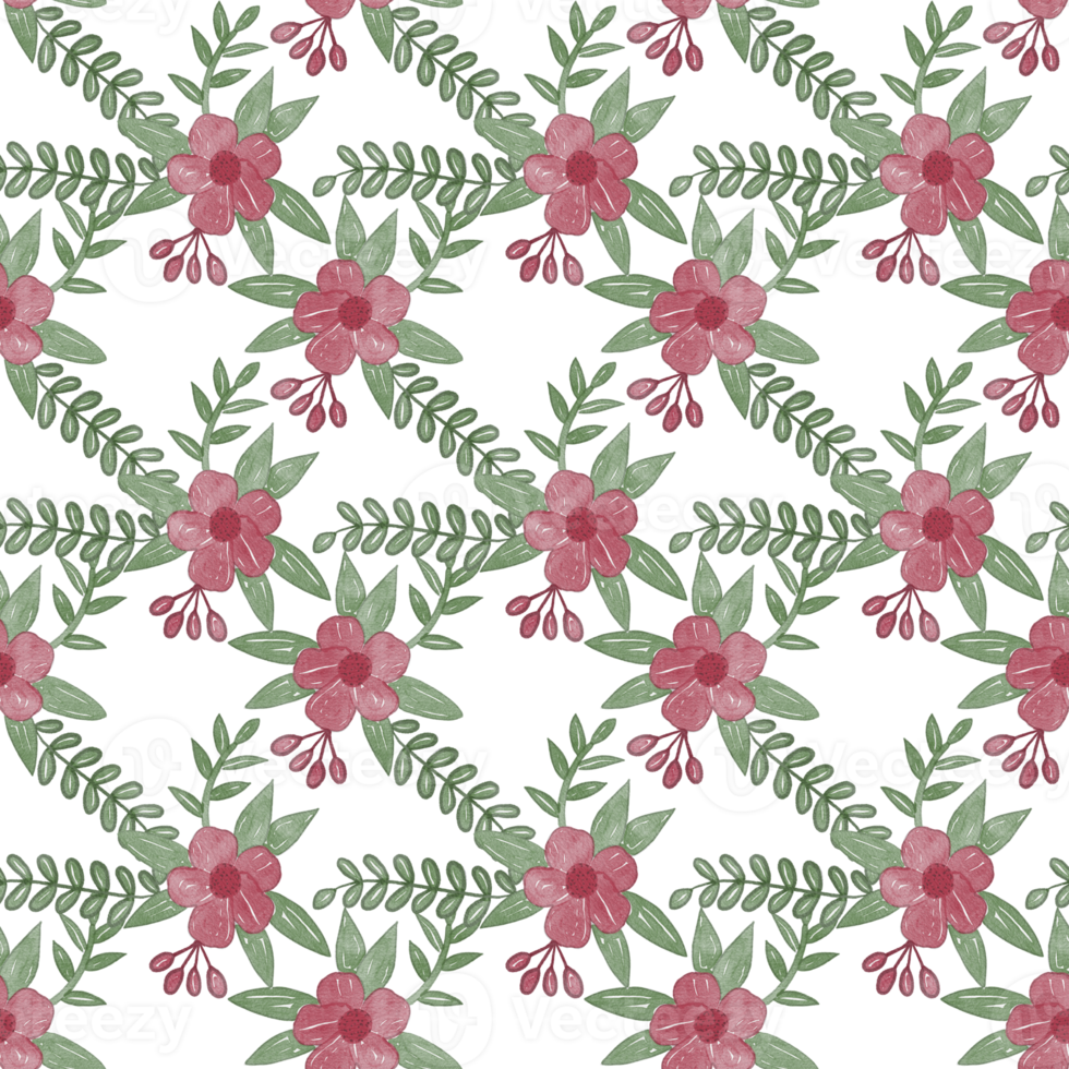 Flowers pattern Watercolor Seamless png