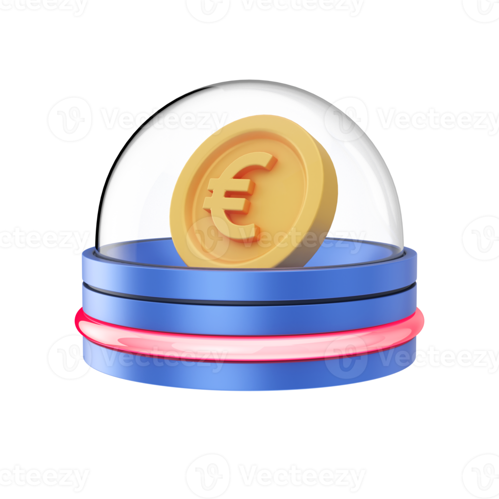 Finance And Money 3D Illustration. 3D rendering png