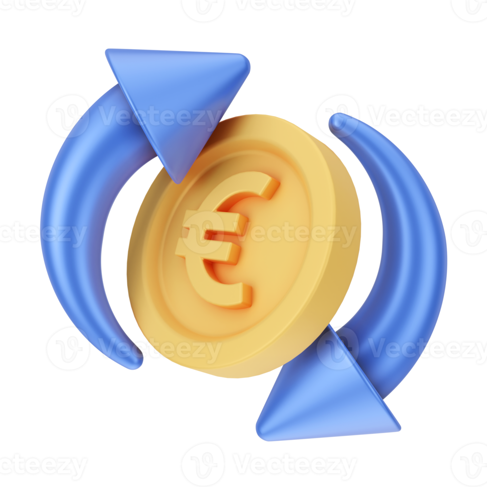 Finance And Money 3D Illustration. 3D rendering png