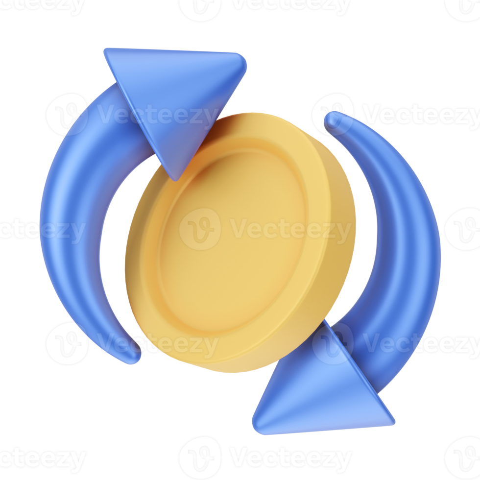 Finance And Money 3D Illustration. 3D rendering png