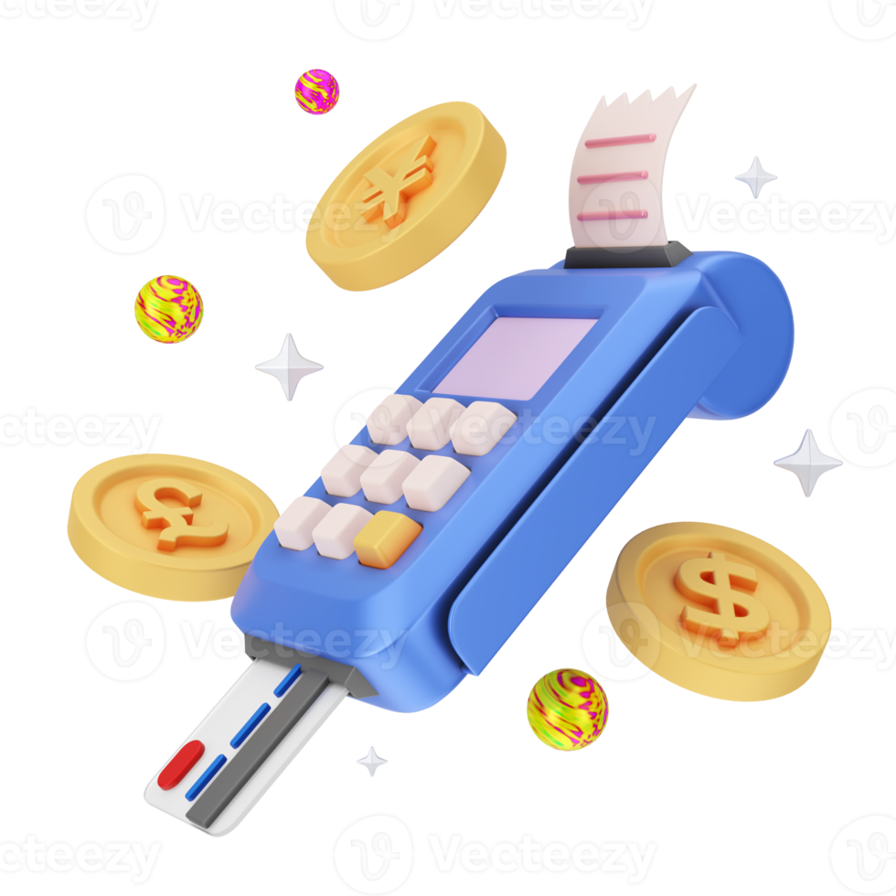 Finance And Money 3D Illustration. 3D rendering png