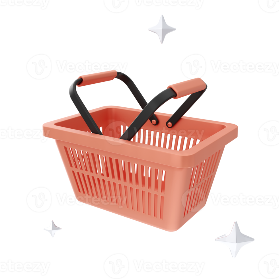 E-Commerce Shopping And Marketing 3D illustrations. 3D rendering png