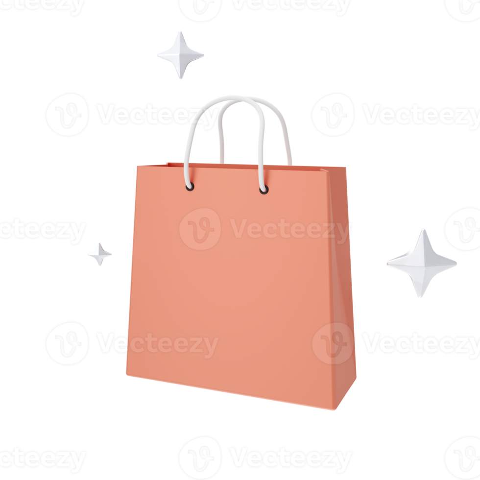 E-Commerce Shopping And Marketing 3D illustrations. 3D rendering png