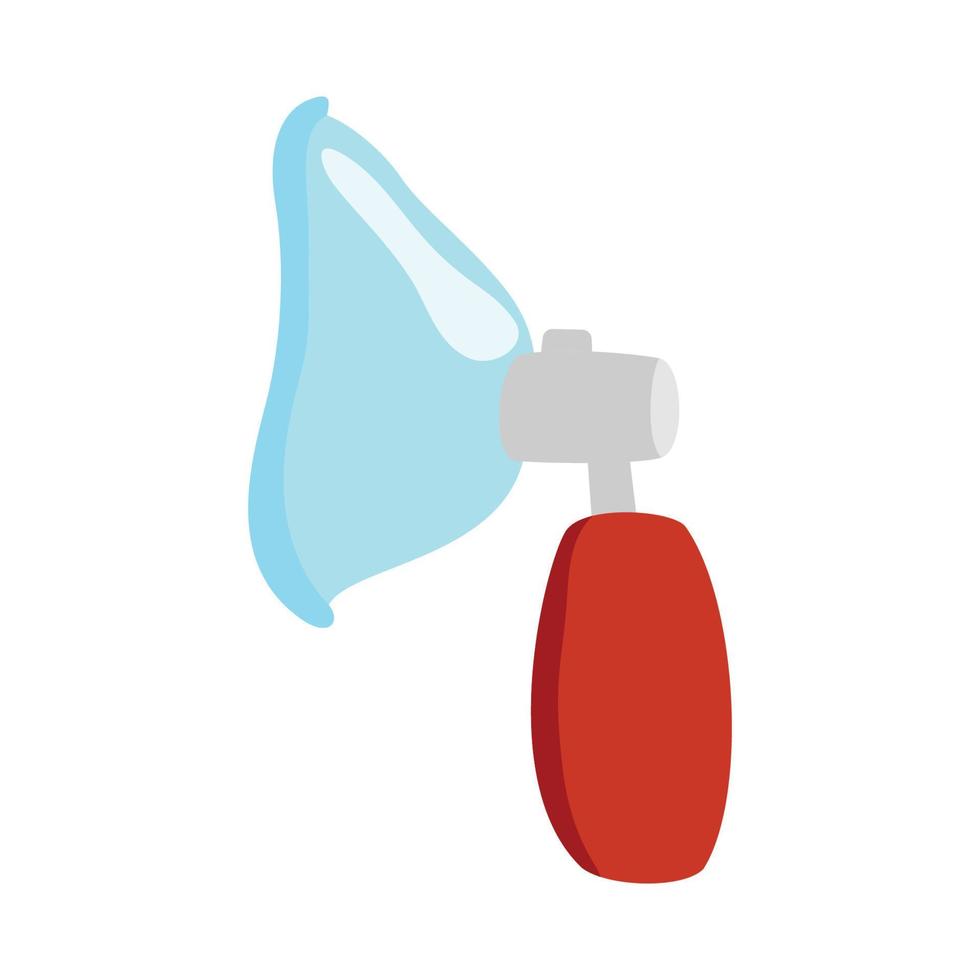 Plastic spray bottle flat with vector illustration