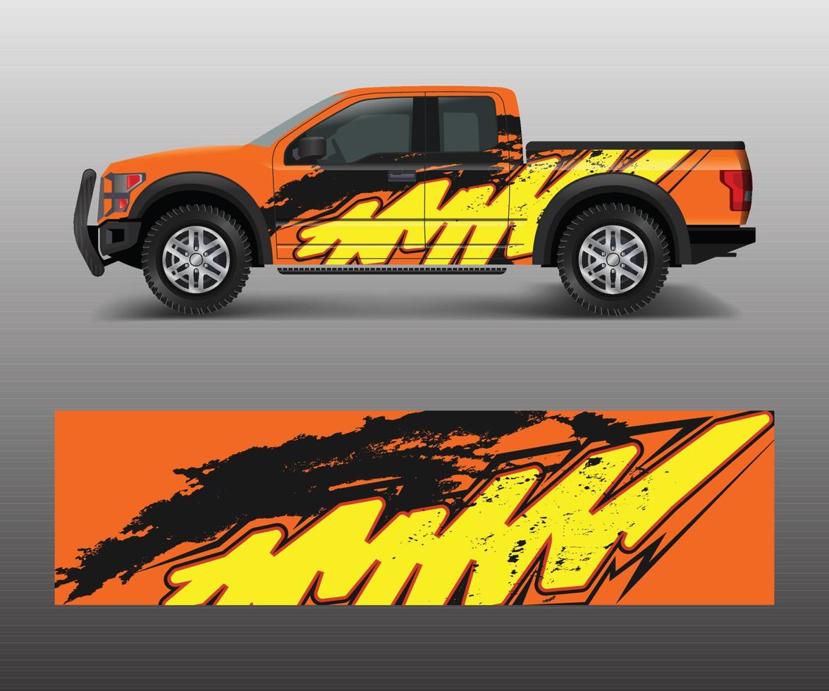 Graphic abstract stripe racing modern designs for wrap vehicle, race car, speed offroad, rally, adventure. vector