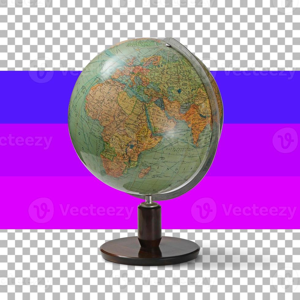 Isolated educational globe photo