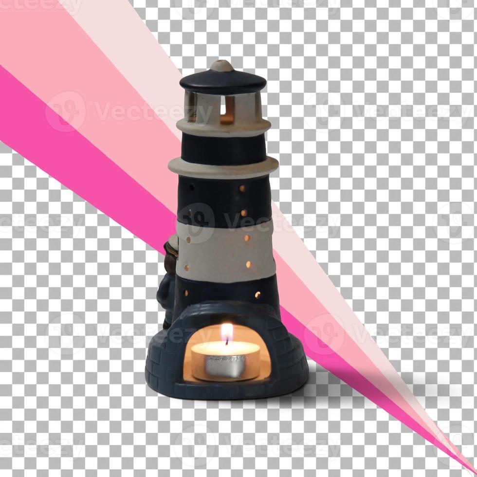 Isolated lighthouse toy photo