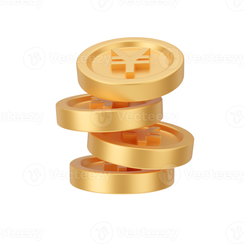 Finance And Money 3D Illustration. 3D rendering png