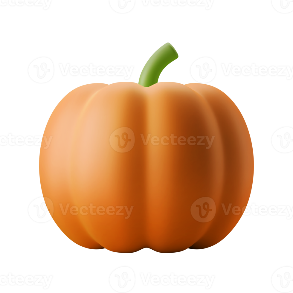 pumpkin plant autumn festival 3d icon illustration png