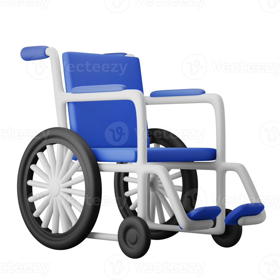 disability patient wheel chair 3d icon illustration png