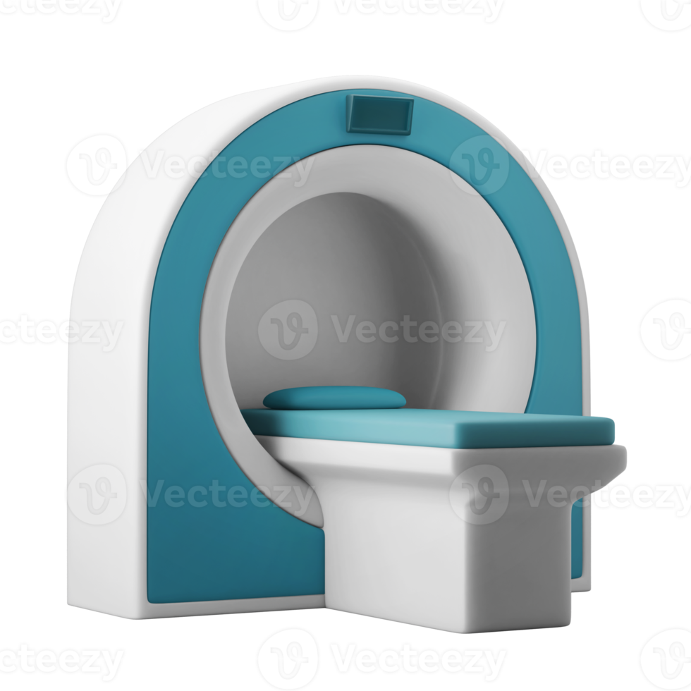 mri diagnostisk skanna enhet 3d ikon illustration png