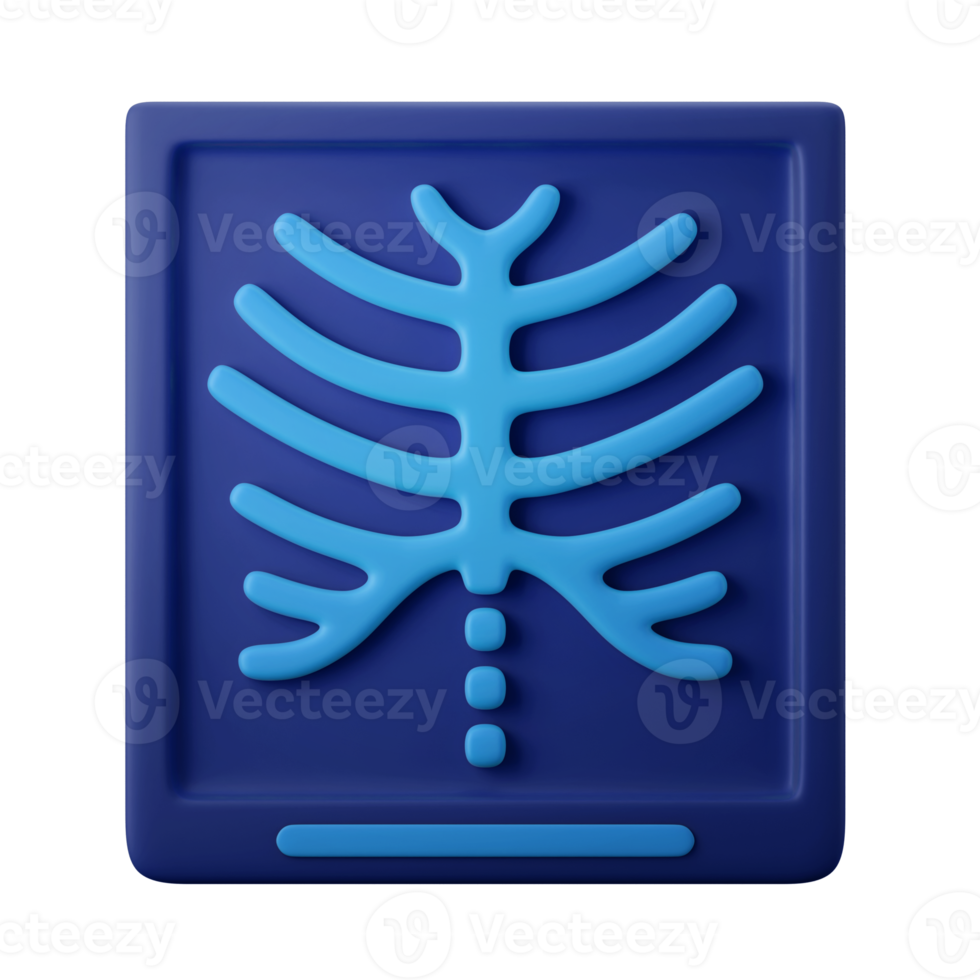 xray rontgen 3d icon illustration png