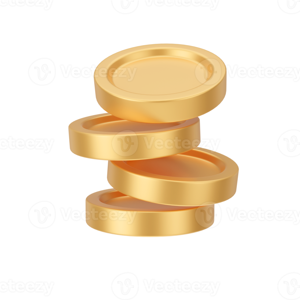 Finance And Money 3D Illustration. 3D rendering png