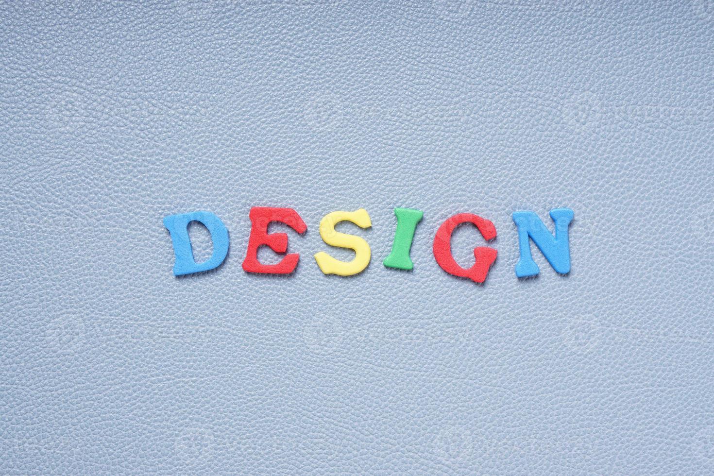 design in colorful letters photo