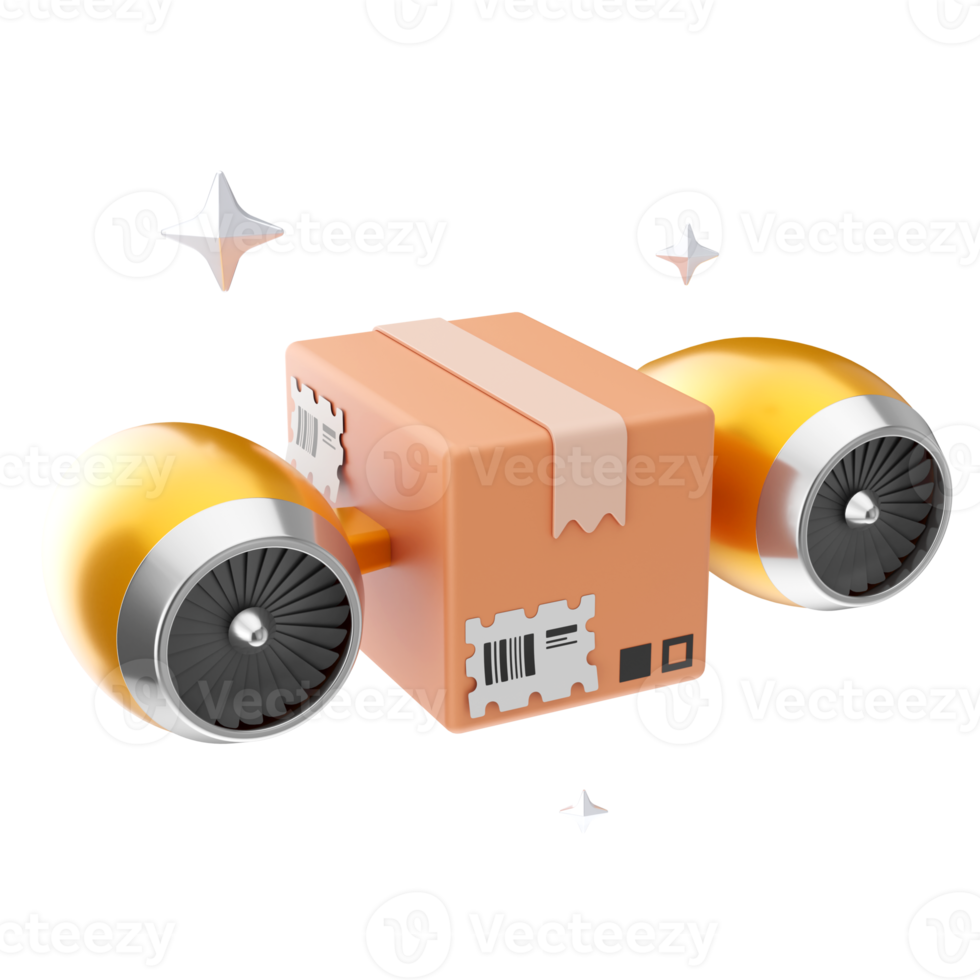 E-Commerce Shopping And Marketing 3D illustrations. 3D rendering png