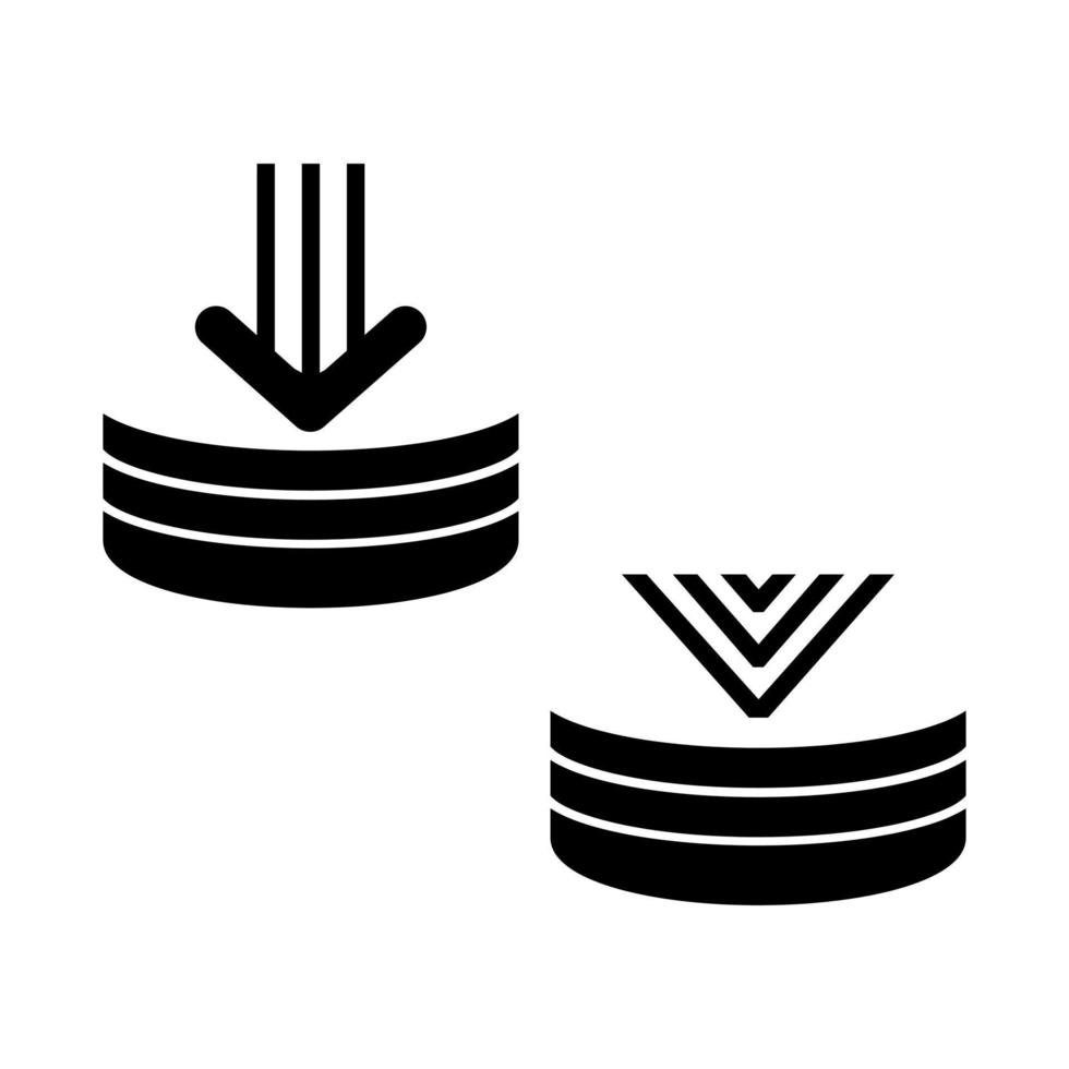external pressure icon. vector illustration
